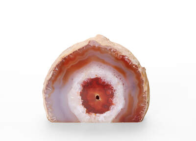 Agate Bookend Red World of stones